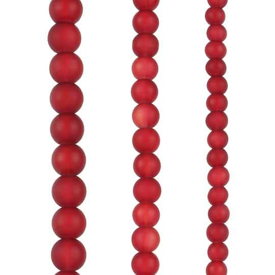 12 Pack: Matte Glass Round Beads by Bead Landing&#x2122;
